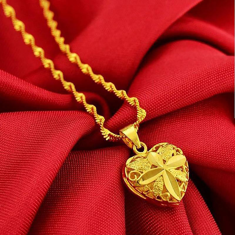 💖Gold Aura Heart Necklace