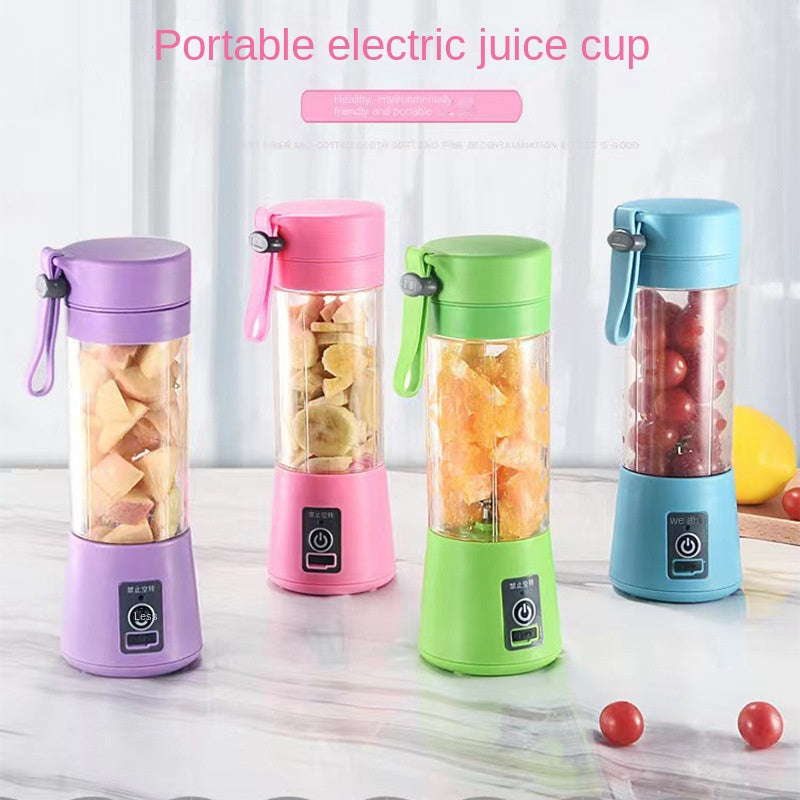 Portable USB Juicer Blender – 6 Blades, Rechargeable Smoothie Maker for Travel & Gym 🍓🥤