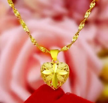💖Gold Aura Heart Necklace
