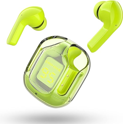 T6 Crystal Wireless Earbuds UAE – Waterproof Bluetooth 5.3 Earphones with LED Display & Fast Charging