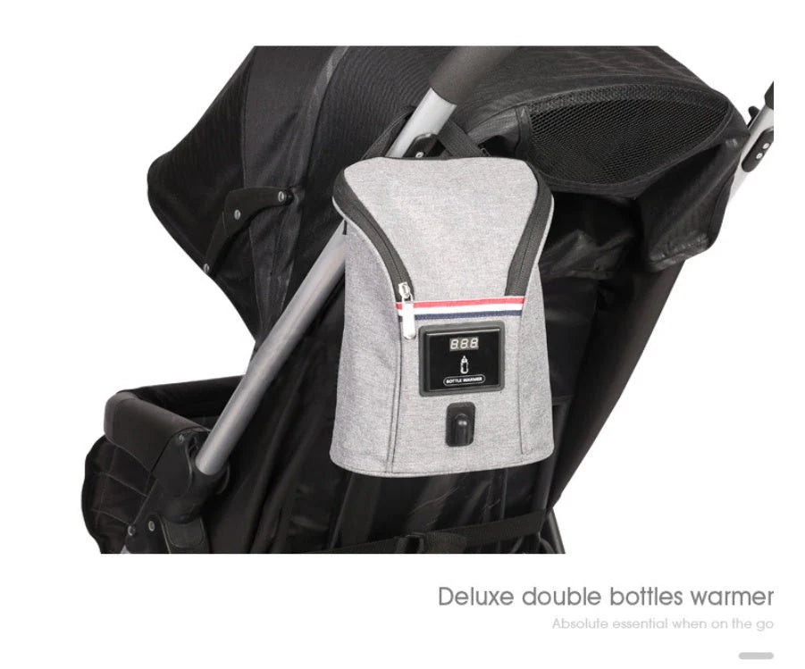 🍼 USB Baby Bottle Warmer for Car – Dual Bottle Travel Milk Heater for Breastfeeding Moms 🚗