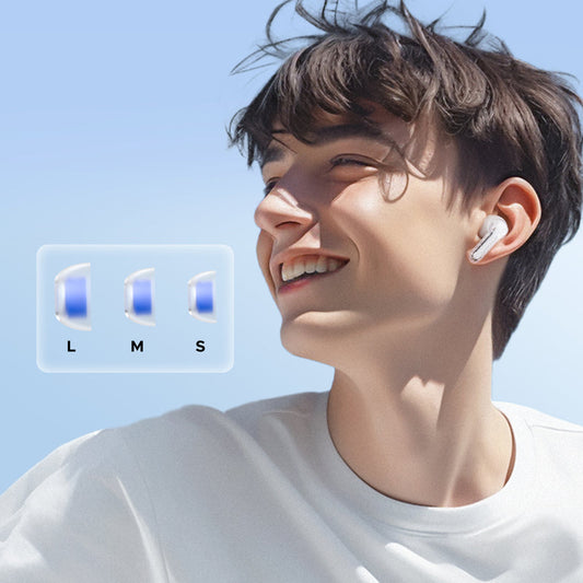 Crystal transparent wireless earbuds with charging case - UAE Edition"