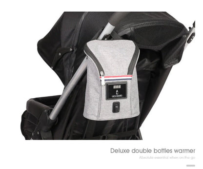 🍼 USB Baby Bottle Warmer for Car – Dual Bottle Travel Milk Heater for Breastfeeding Moms 🚗