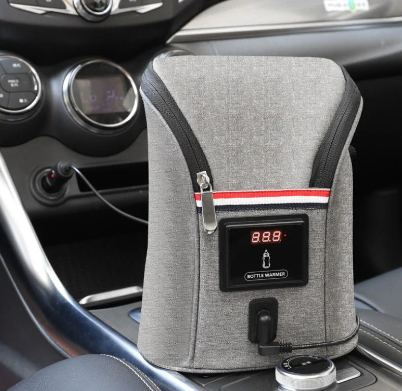 🍼 USB Baby Bottle Warmer for Car – Dual Bottle Travel Milk Heater for Breastfeeding Moms 🚗
