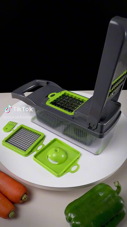 ZyaraCart™ 8-in-1 Multi-Functional Vegetable Chopper & Slicer | Your Kitchen Helper with cash on delivery